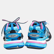 Balenciaga Blue Faux Leather And Mesh Track