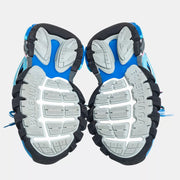 Balenciaga Blue Faux Leather And Mesh Track